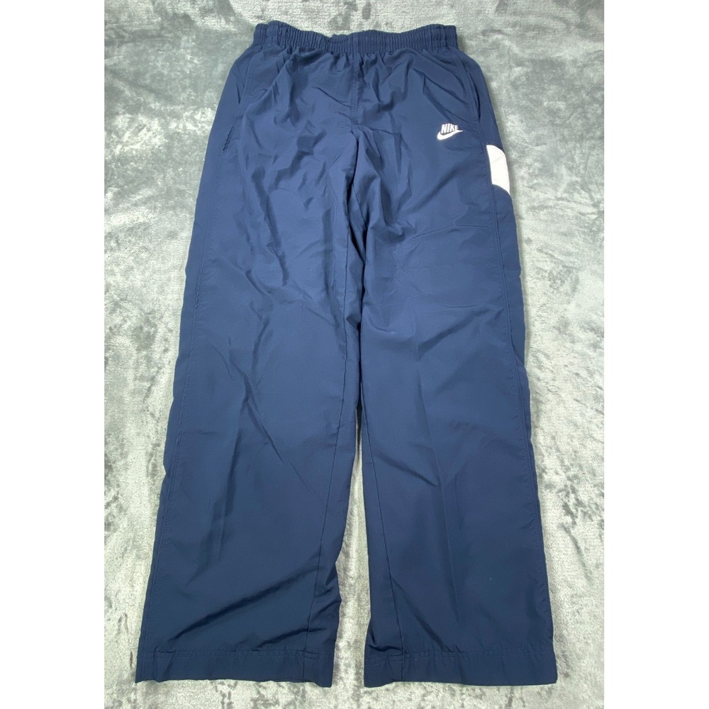 Nike Track Pants Mens L Elastic Waist Pockets Lightweight Windbreaker Ankle Zip